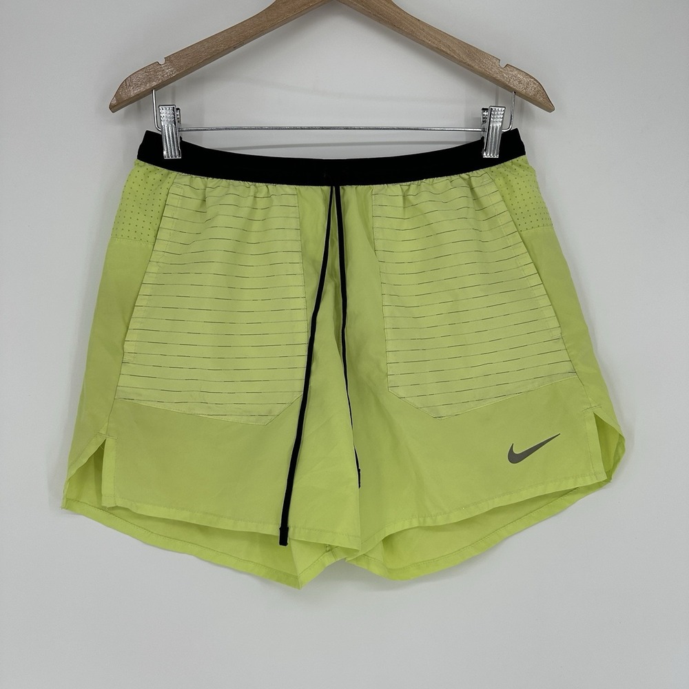 Nike Dri-FIT Flex Stride Run Division 5" Running Shorts mens lined Yellow Lemon